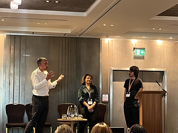 Tris Baker, Alya Kubati and Jake Bowser at MRS Behavioural Science Summit